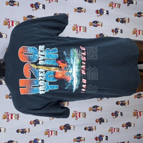 2010 Brad Paisly H20 Frozenover Tour double-sided graphic black & blue XL tshirt - Picture 4 of 7